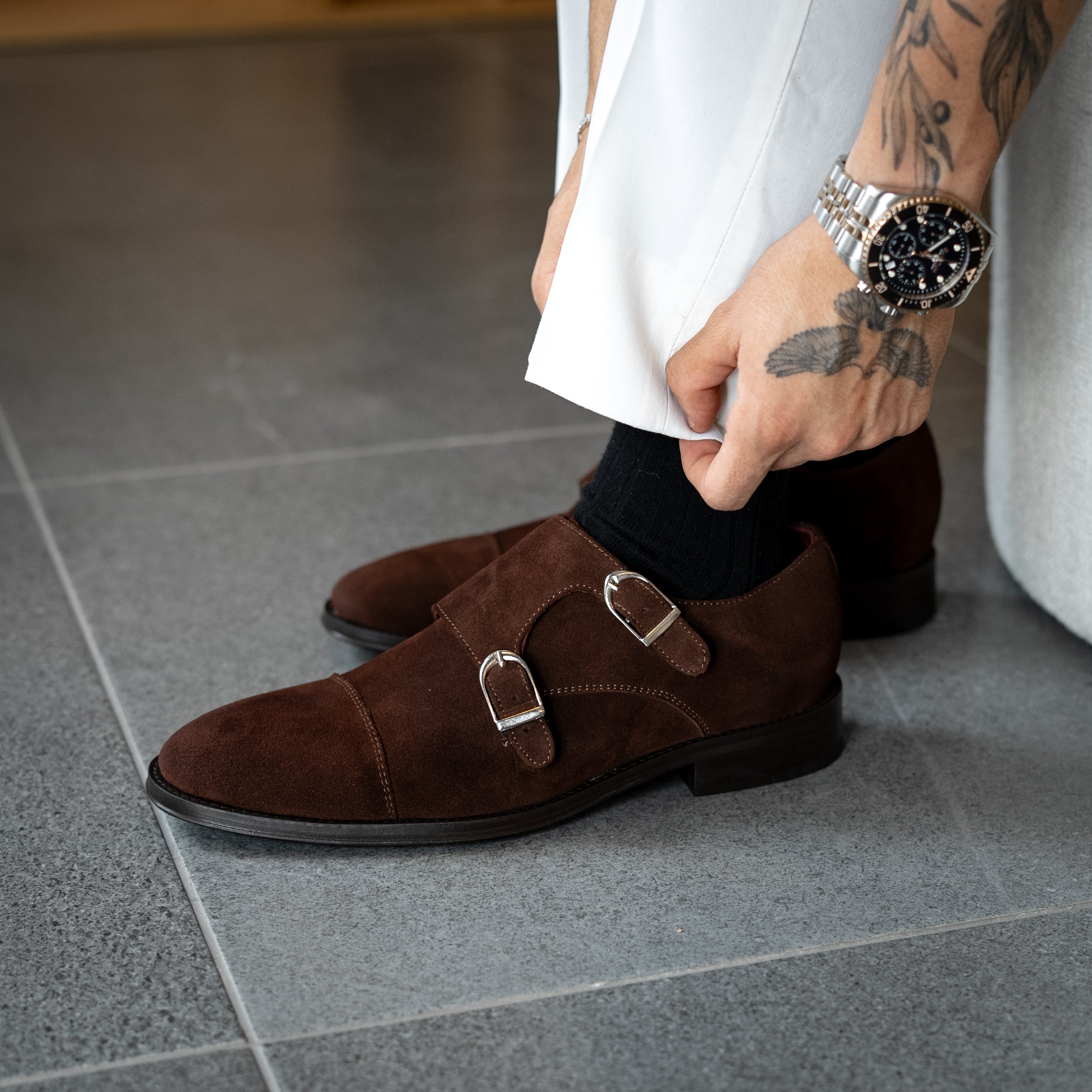 BROWN SUEDE DANIEL