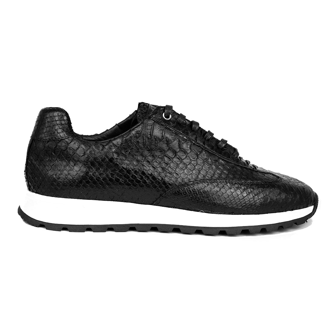 BLACK PYTHON HENRY SNEAKER – BLACK LINE SHOES