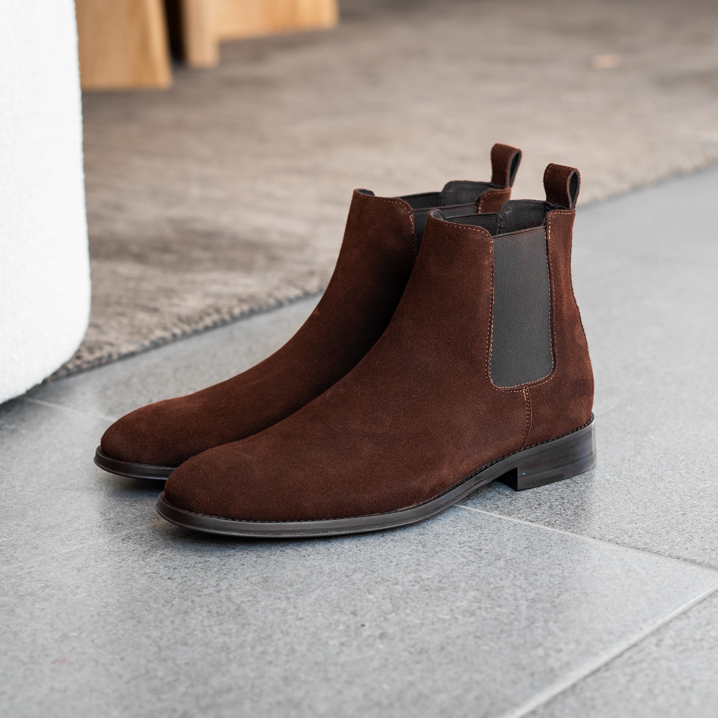 DARK BROWN SUEDE SAMUEL