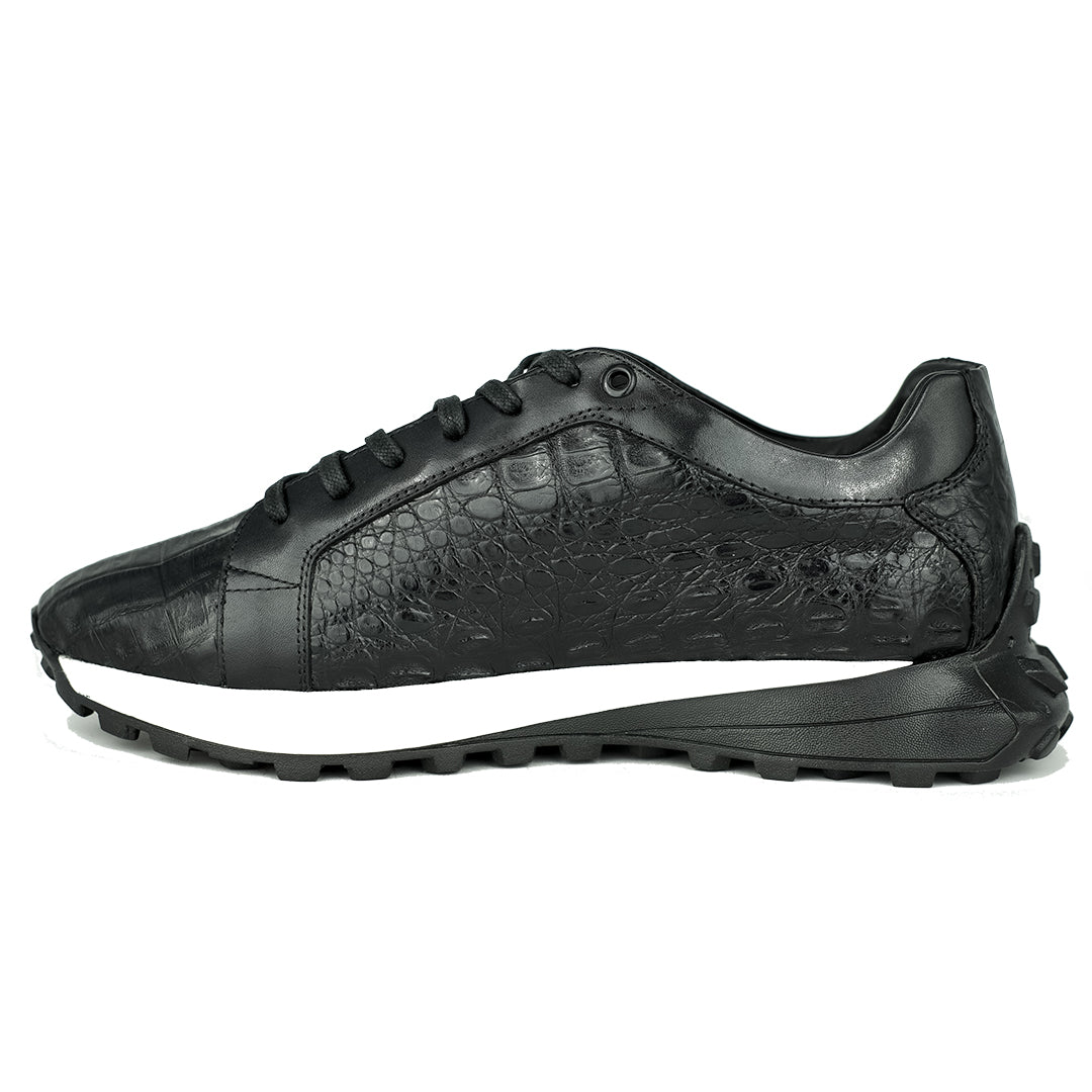 BLACK CROCO JULES SNEAKER