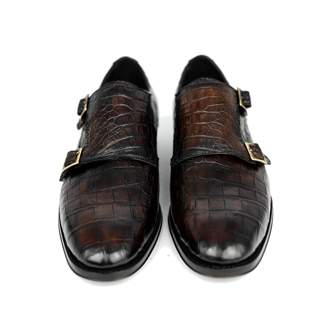 DARK BROWN CROCO XAVIER