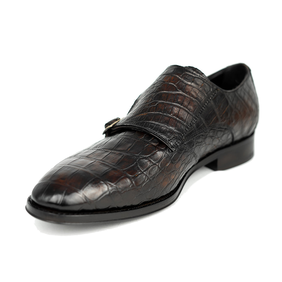 DARK BROWN CROCO XAVIER