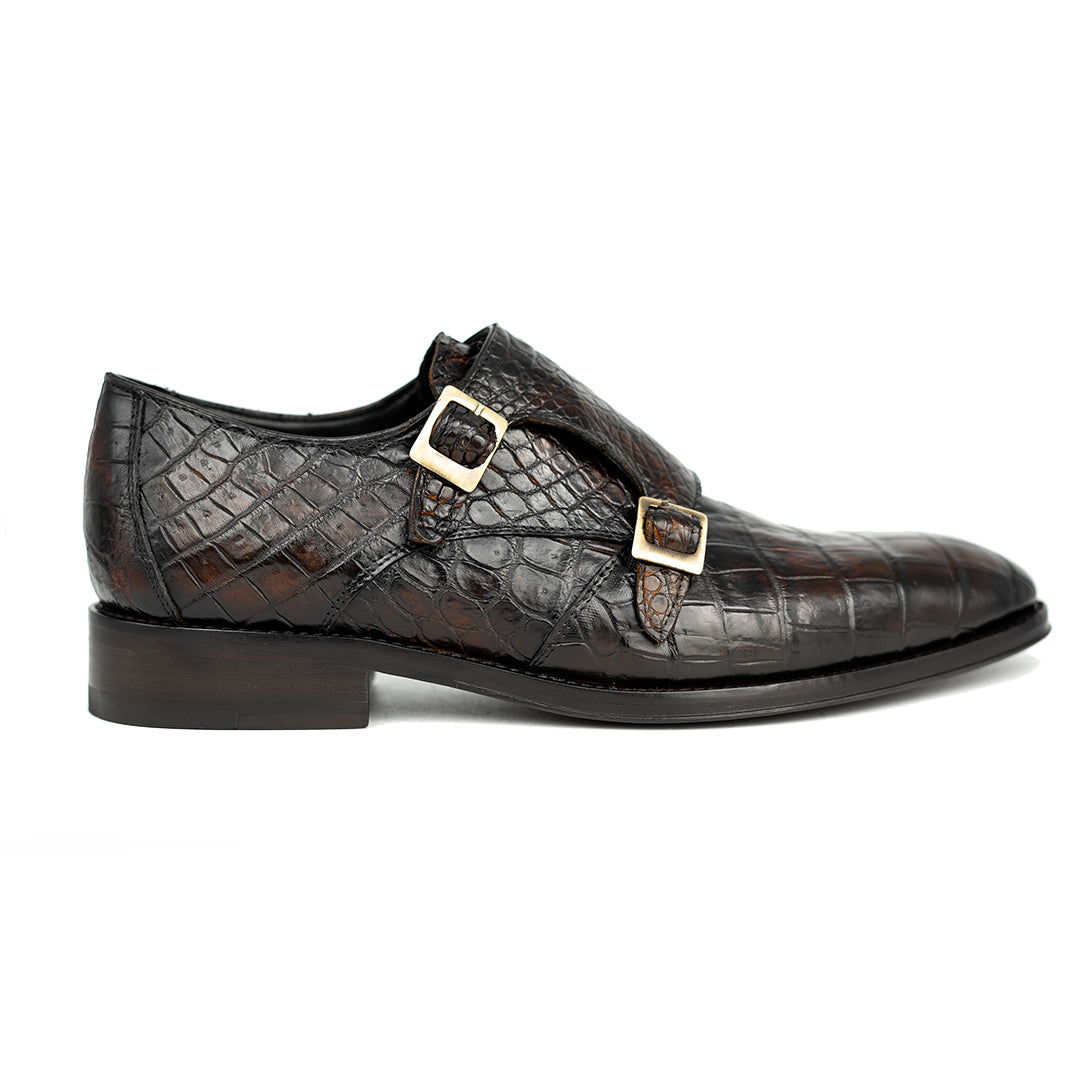 DARK BROWN CROCO XAVIER