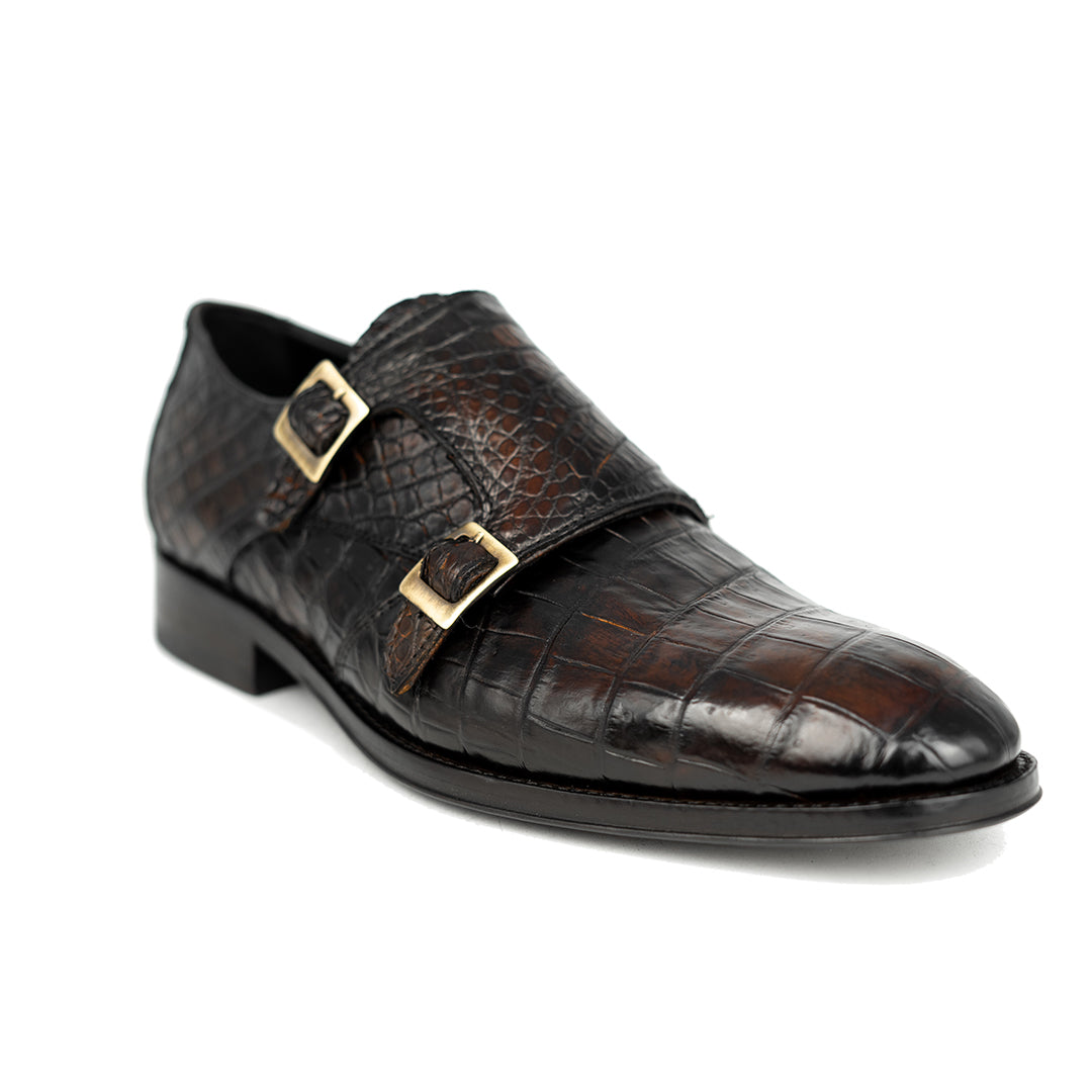 DARK BROWN CROCO XAVIER