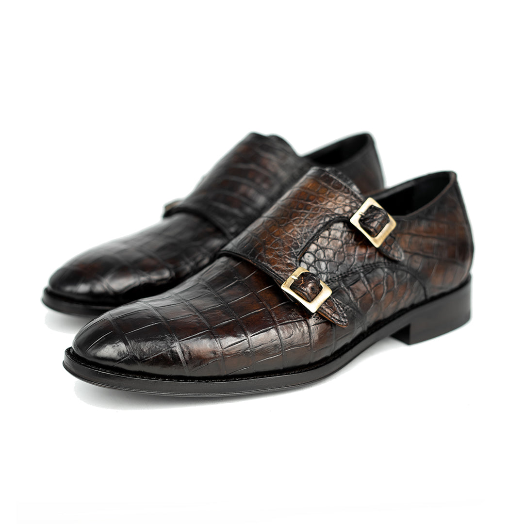 DARK BROWN CROCO XAVIER