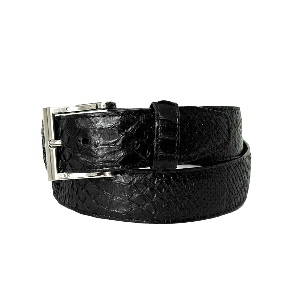 BLACK PYTHON BELT