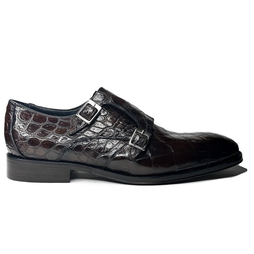 DARK BROWN CROCO XAVIER