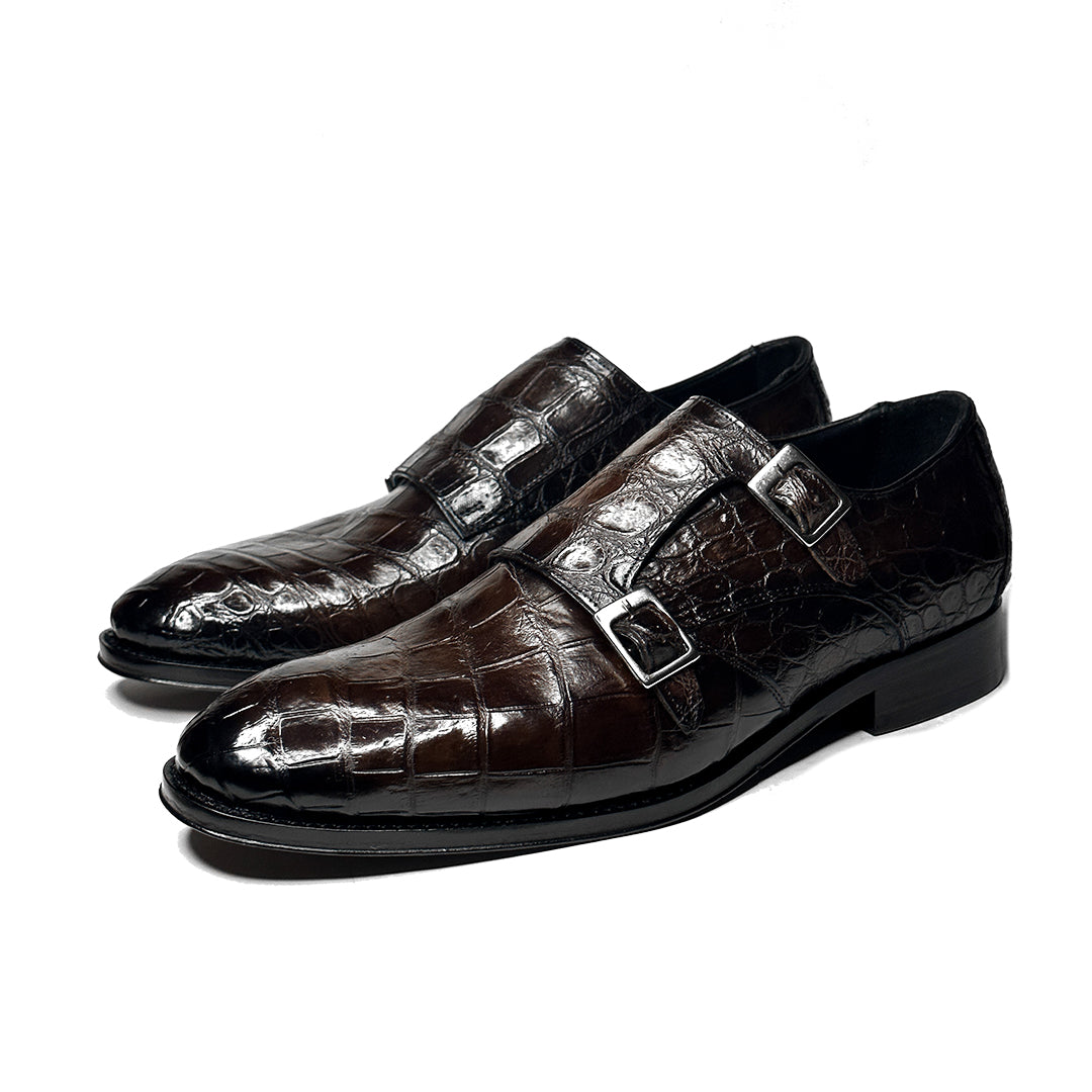 DARK BROWN CROCO XAVIER