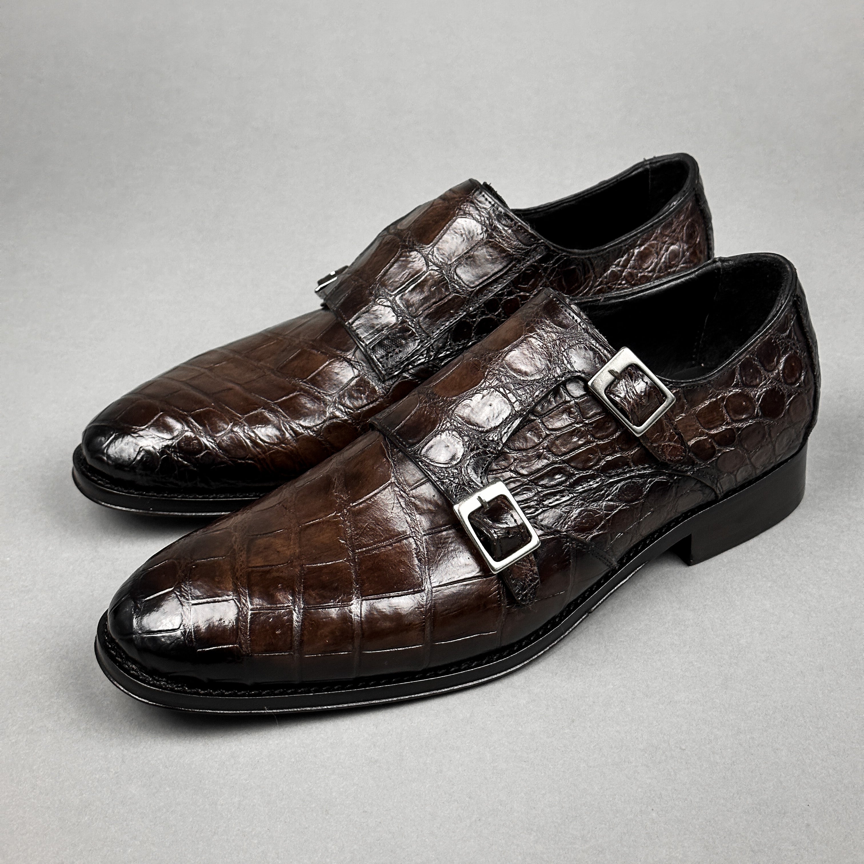 DARK BROWN CROCO XAVIER