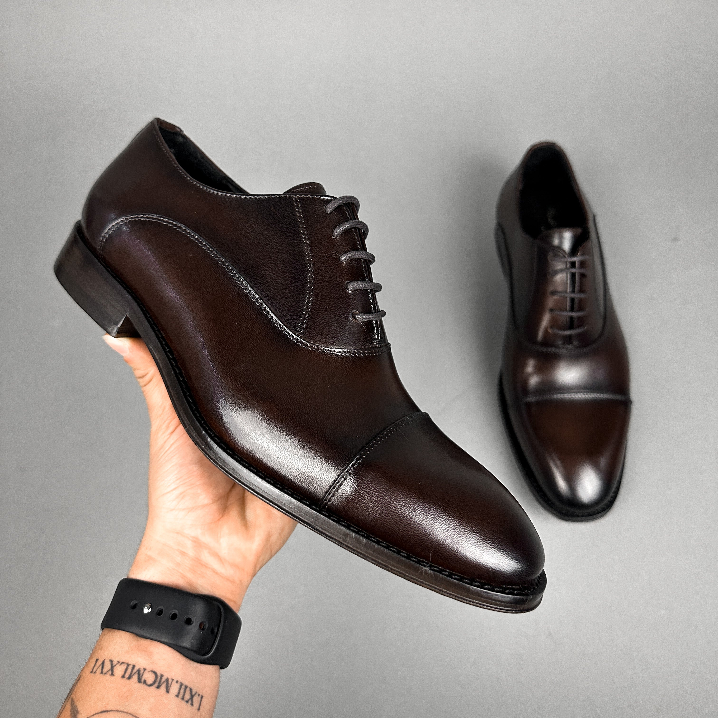 DARK BROWN LEATHER ALEJANDRO